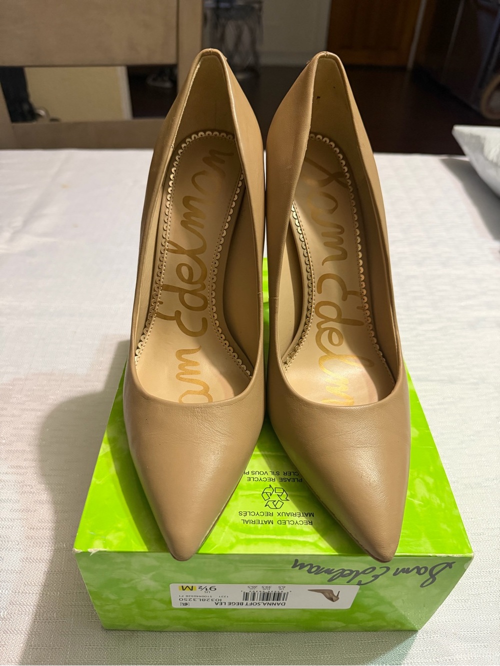 Sam Edelman Nude Pointed-Toe Stiletto Pumpsn nice shoes - Picture 3 of 4